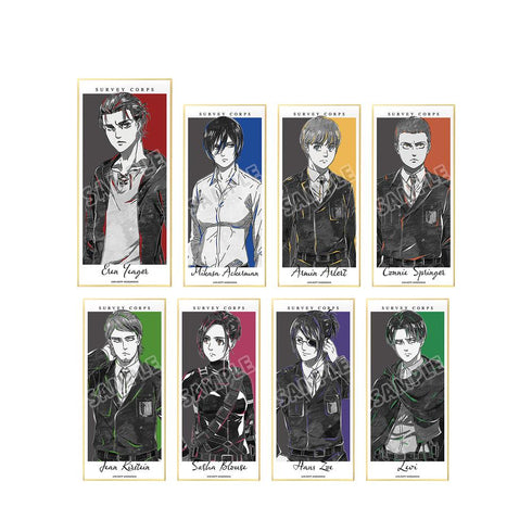 『進撃の巨人』トレーディング Ani-Art BLACK LABEL スタンド付き色紙 ver.A(単位/BOX)【202509再販】